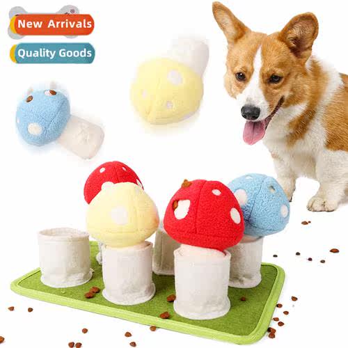 Mushroom Pulling Training Puzzle Dog Toys Exhausti Slow Food
