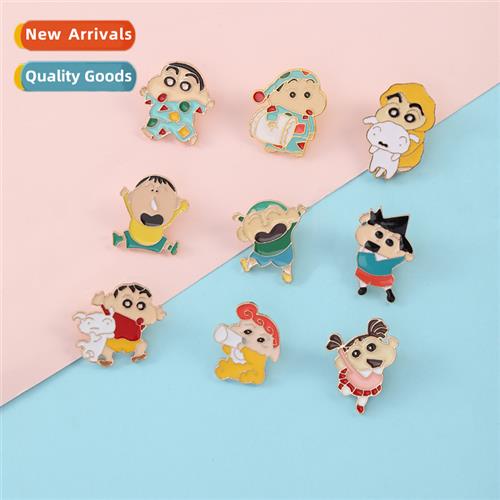 Cute Japanese ins new cray small new brooch alloy badge fema