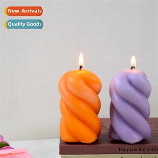 Korea new irregular cylinder candle silice mould DIY home pl