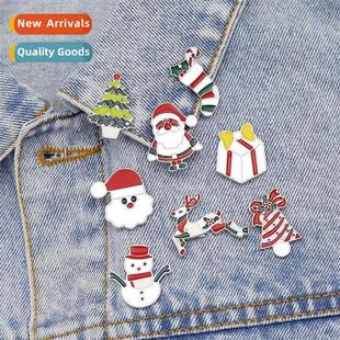carto santa bell new snowman brooch Christmas christmas