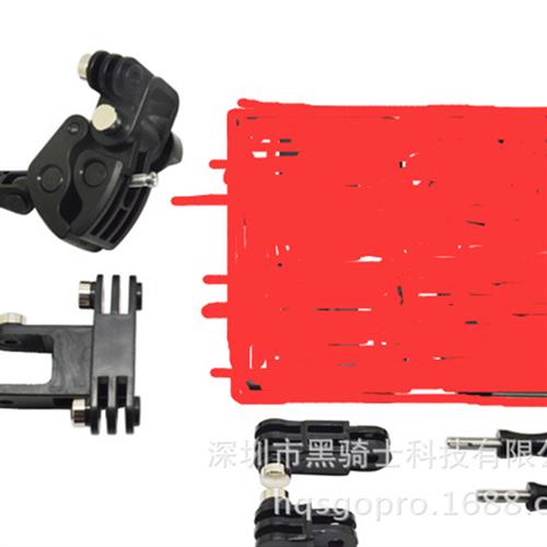适用Gopro fishing kit hero6 5 4 camera mount universal fixed