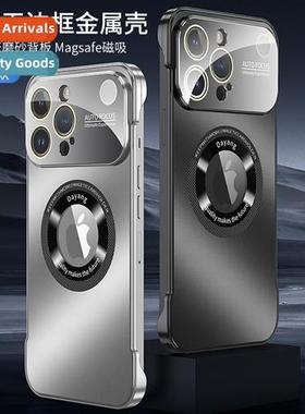 适用iPhone 15promax large window magnetic pop buckle 14 arom