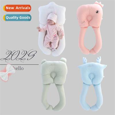 Newborn baby pillow shaped pillow 0-1 years old soothing dev