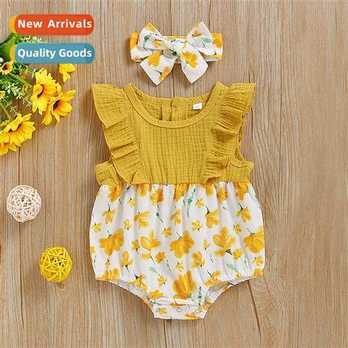 Infant spring  fall  2020 new n sleeveless cott  linen small