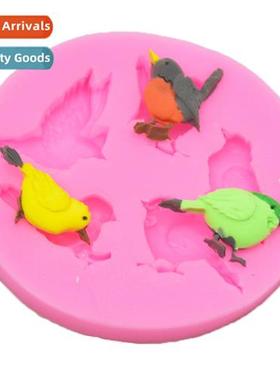 Baking Moulds five csecutive bird flip cake decorati chocola