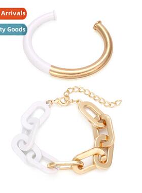 ZA retro alloy oil drop bracelet bracelet set  exaggerated s