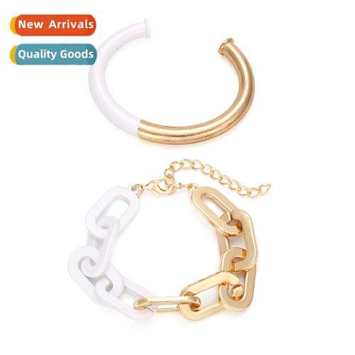 ZA retro alloy oil drop bracelet bracelet set  exaggerated s