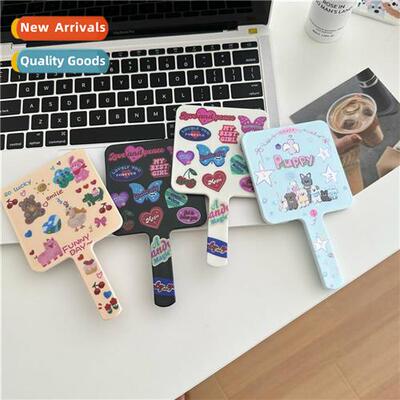 cute carto mirror square hheld mirror students dormory porta