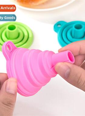 Silice funnel telescopic mini portable folding oil funnel co