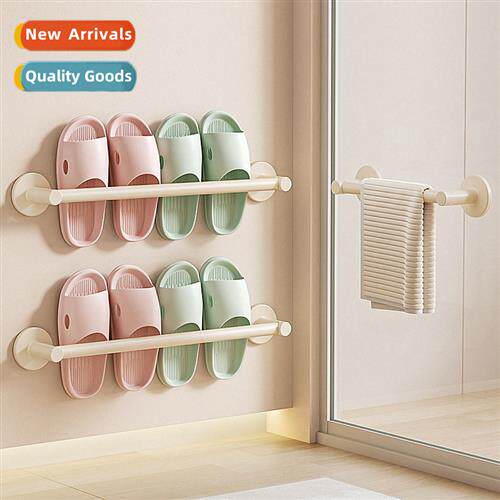 Bathroom slipper rack bathroom hole-free toilet wall-mounted