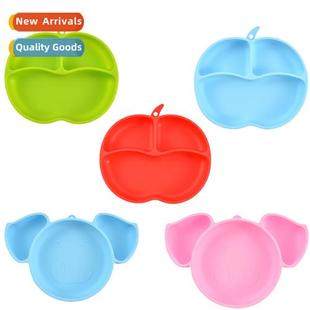 New silice dinner plate infant training compartmentalized co