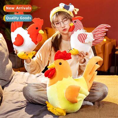 Simulati  a large rooster plush toy doll gift for children n