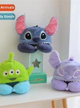 A dozen cute Japanese carto hooded neck pillow wh cap U-shap