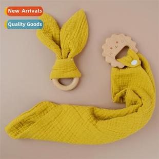 Baby cott baby soor towel newborn 4 layer crepe drool towel