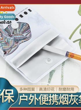 Eco-friendly ashtrays built-in aluminum foil anti-burning ba