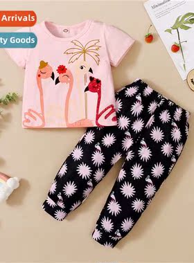 Girls summer secti 2021 summer secti  fashi short-sleeved pr