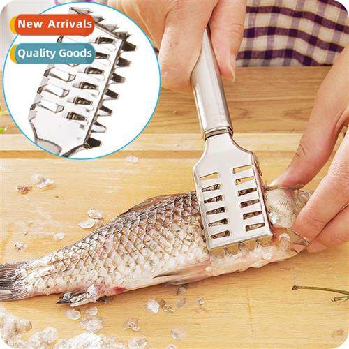 Fish Scaler Scraper Stainless Steel De-scaling Fish Killing