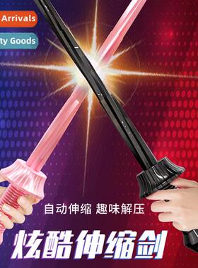 3d retractable sword toy cool decompressi katana gravy fling