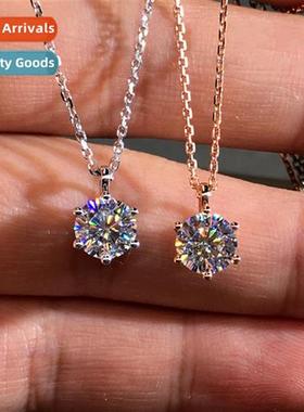 Plated imati 18k gold imati moissane classic six claws 2 car