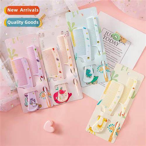 Cute carto  comb children baby wooden comb dense teeth point