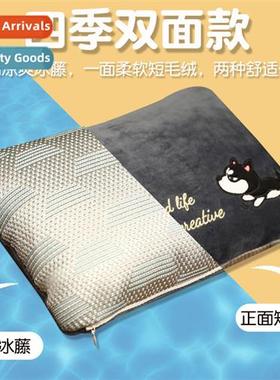 Ice vine four seass double-sided velvet memory foam pillow c