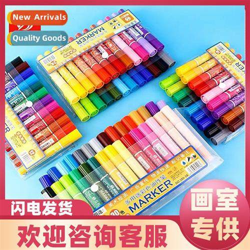 Snir Marker 64 Color Marker Set Dual Tip Marker Thick Acryli