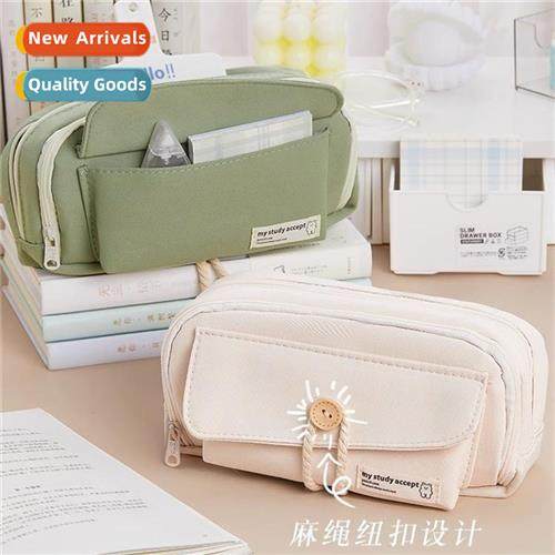 4 layers  large capacy pencil bag girls statiery box for ele