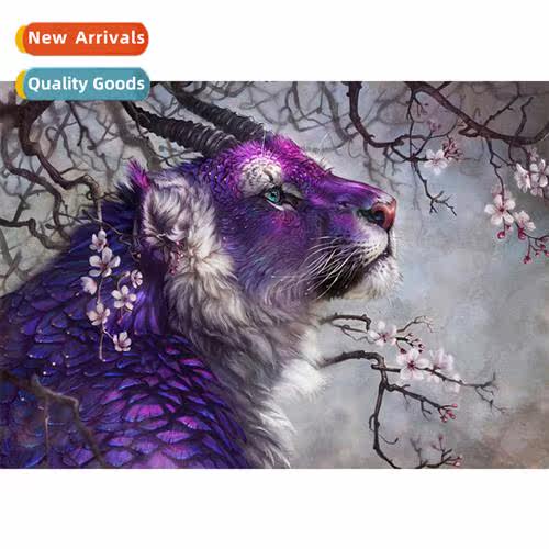 New hmade full diamd living room animal series decorative pa