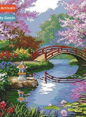 Cross Stch New DIY Bridge Full Embroidery Simple Hmade Threa