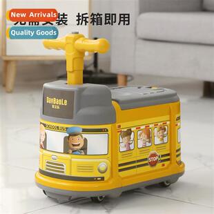 bus New years four stowed baby children wheele car old