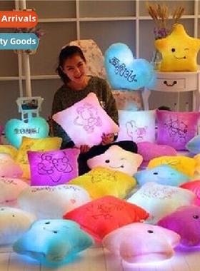 Low  colorful creative Yangzhou plush toys shine pillow birt