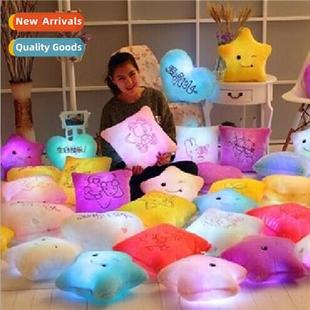 Yangzhou plush toys Low pillow creative shine birt colorful