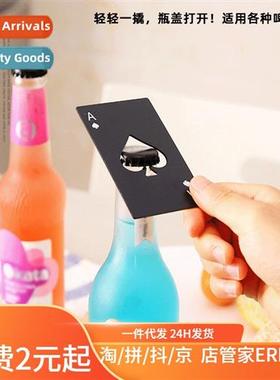 Creative bottle opener beer bottle opener ace  spades cred c