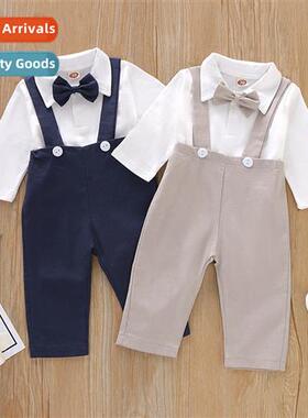 Boys spring  autumn  2020 new n lg-sleeved small gentleman t