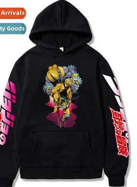jojos amazing adventure anime loose padded hoodie hooded swe