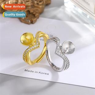 ring womens empty bracket accessories Set finger zircia