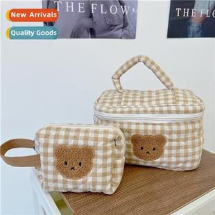 cosmetic bag large Cute portable bear capacy wash carto
