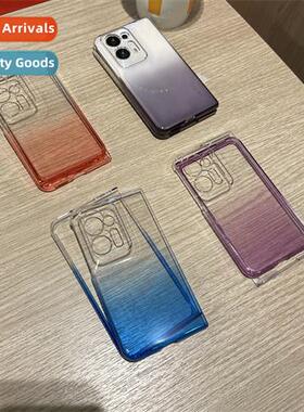 适用OPPO FindN2 Flip high translucent oil jelly cell phone c