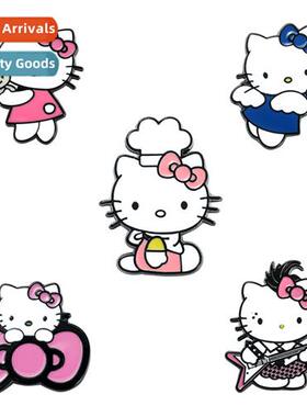 Anime peripheral HelloKty brooch ins style cute badge studen