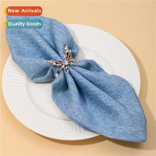 el western restaurant table setting alloy napkin ring silver