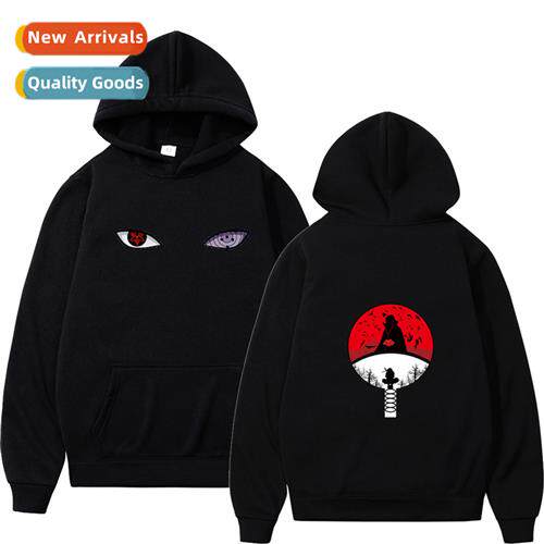 Naruto Naruto Sasuke Printed Padded Hooded Sweatshirt Mens