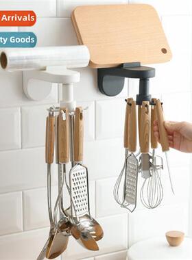360-degree rotatable kchen hooks under  cabinet 6 claw hangi
