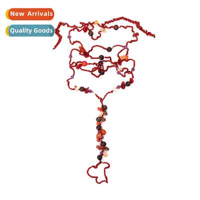 New exaggerated lg beaded anklet retro h-woven beaded ankle