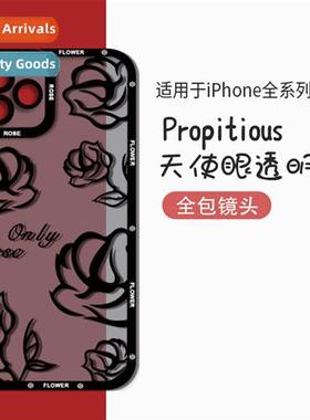 ins rose flower cell phe case iphe 13 transparent case apple