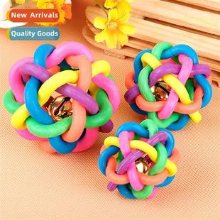 toy ball sound pet colorful weave Bobo rubber