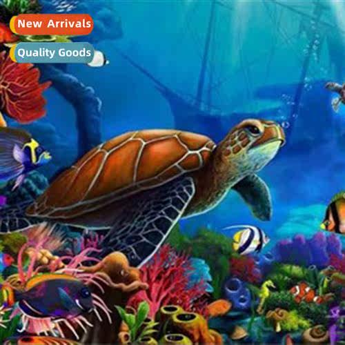Turtle undersea world DIY drilling new full drill round dril