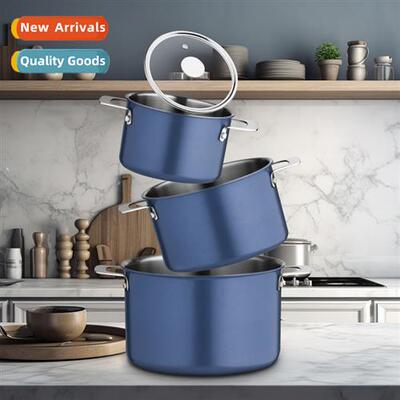 Stainless steel soup pot cooking pot soaking pot milk pot de