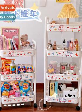 Storage shelves floor-to-ceiling mobile snack trolley bedroo