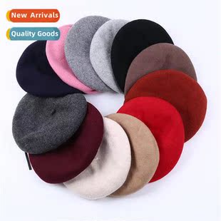 wool elastic Belle fall warm beret winter adjustable