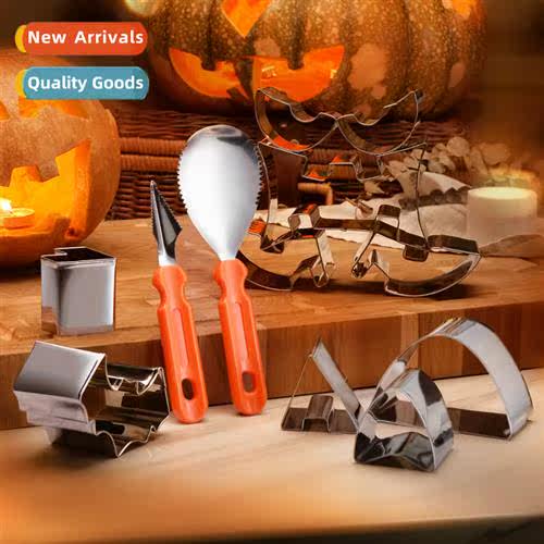 Halloween Pumpkin Light Carving Mold 12 Pcs Baking Tools Cre